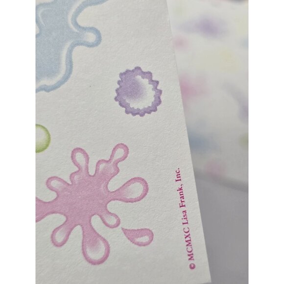 Vintage Lisa Frank Panda Painter rainbow stationary 9 Papers 5 Envelopes- Read - Picture 6 of 16